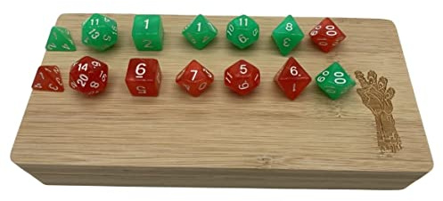 Gargoyle TTRPG Character Organizer Case - DnD Dice Tray and 2 Dice Sets - Players Travel Box - Includes Dice Storage Rolling Tray - Miniature Case - Dice Box D&D - Magnetic Dice Case (Vecna)