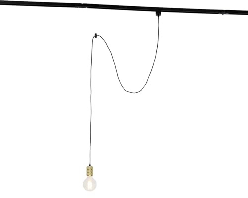Qazqa Modern Schienenleuchte für Schienensystem - Iconic Cavalux - gold, Rund, 4.6cm, Ideal als Flur, Küche lampe, Wohnzimmerlampe und Schlafzimmerlampe