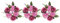 minkissy Schreibtischaufsatz Kerzenkranz Stabkerze 3 Stück Rosenkerzenringe Künstliche Blumenkränze Mit Blättern Für Stumpenkerzenhalter Hochzeit Tischdeko Lila Kerzenringe Für Stabkerzen