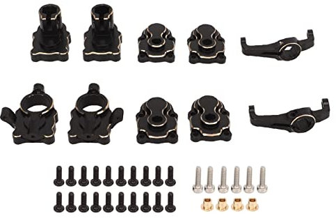 Alomejor Kit de Direction de Boîtier de Portail de Voiture RC en Laiton Complet pour FMS FCX24 1/24
