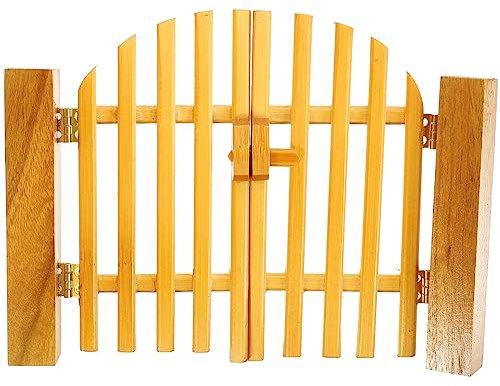 ibasenice Miniature Porte en Bois - Modèle de Porte pour Décoration de Maison, Jardin et Cour - Accessoires de Décoration de Gâteau pour Monde de Simulation 1:12