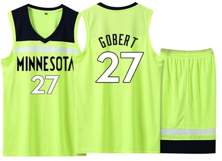 2-Teiliges Kinder/Erwachsener Basketball Trikot Set, Kinder/Erwachsene Basketball Trikot Shirt und Shorts, Kinder/Erwachsener Basketball Weste + Shorts Grün L