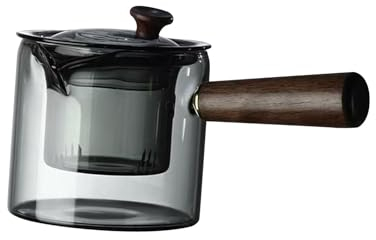 perfk Glass Teapot with Infuser Leaf Tea Maker Set Tea Pot Simple Tea Kettle Tea Brewer,