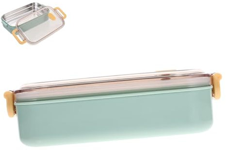 IMIKEYA 1 Stück 304 Lunchbehälter aus Metall Trenneinlage für Slow Cooker warmhaltebehälter zweilagiger Lebensmittelbehälter Isolierung Container Essensbox Brotdose