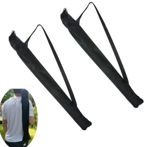 DraCra Borsa per il trasporto di bastoncini da trekking ultraleggeri da 71 cm, con tracolla, custodia protettiva per bastoni da nordic walking, bastoncini da sci, bastoncini da trekking pieghevoli,