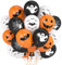 Halloween Latex Ballons, 60 Stück Fledermaus Geister Spinnen Kürbis Druckballon, Orange Weiß Schwarz Luftballons, Halloween Helium Ballons für Kinder Halloween Motto Party Dekoration
