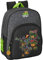 safta TORTUGAS Ninja Schulrucksack für Kinder, ideal für Kinder verschiedener Altersgruppen, bequem und vielseitig, Qualität und Widerstandsfähigkeit, 27 x 10 x 33 cm, Grau/Schwarz, Grau/Schwarz,