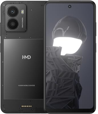 HMD Fusion | Entsperrt | Dual-SIM | Android 14 | 2-Tage-Akku | 6,5 Zoll 90Hz HD+ Display | 6 GB/128 GB | 108 MP Dual-Kamera | US-Version | Schwarz