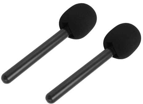 Support de Micro 2 Pièces, Support de Support de Micro Portable D'entretien de Remplacement, Support de Poignée de Microphone sans Fil pour Micro 1, 2, pour sans Fil GO II, pour