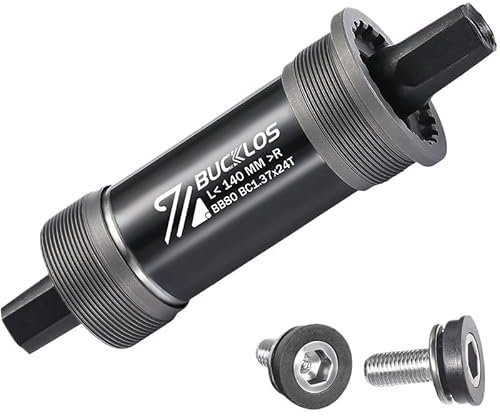 WANGSHAOWEI Tretlager Vierkant-Tretlager 68 mm 80 mm 90 mm 100 mm 110 mm for Mountainbikes/Schnee-/Fatbikes Fahrrad-Tretlager Innenlager(80x140mm)