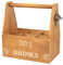 Personalised Wooden Drinks Caddy with Built-in Bottle Opener – Custom Gift for Beer & Beverage Lovers