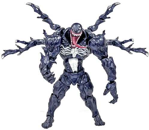 WKxinxuan Venom Figur Veno-m Superheroes Figuren, 18cm 3D Veno Action Figuren, PVC Modell Spielzeug, Collection Ornamente, für Anime Fans der Hero Serie Geeignete zum Sammeln