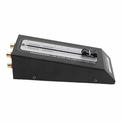 Tbest Passiver Lautstärkeregler, Tragbarer Passiver Vorverstärker-Lautstärkeregler aus Metall für Heimstudio