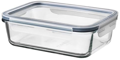 Generisch 365+ Vorratsbehälter mit Deckel, rechteckig Glas/Kunststoff, 1.0 l