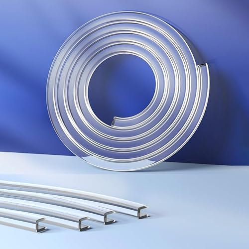 Flexible U Profil Kantenschutz, 4m Glastische Kantenschutzprofil Klemmbereich 1-26 Mm, Transparenter Tischkantenschutz, Einfache Montage(Widths 4-5mm)