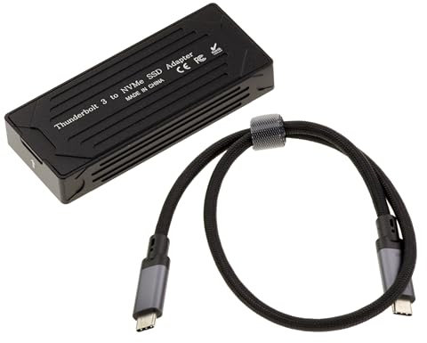 KALEA-INFORMATIQUE Caja Thunderbolt 3 40G de Aluminio para SSD M2 NVMe. Estructura de Aluminio con Cable de Alta Velocidad Incluido.