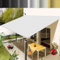 Toile d'ombrage Pergola Filet 2 x 4 m Protection 95% UV Toile Imperméable Fermement Fixé pour Patio Jardin, Terrasse,Extérieur, Blanc