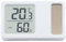 Termometri igrometro a energia solare da tavolo misuratore di umidità della temperatura con display LCD per la casa stanza del bambino ufficio