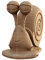 3D-Puzzle aus Karton Skulptur Motiv: Schnecke, Alter ab 14 Jahre, 121 Teile, ca. 16x10x20 cm