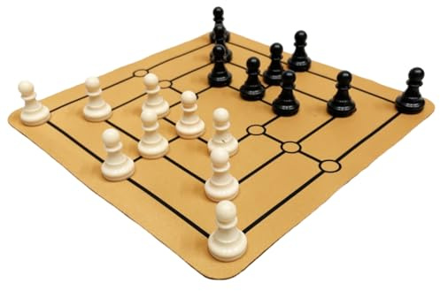 Juego de - Juego de de Madera Completa con Piezas - Educativo Roma Antiguo Motricidad Fina, Juego Familiar Portátil Principiante Amateur