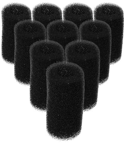 TOYANDONA 10pièces Filtre Éponge pour Aquarium De Rechange pour Nettoyeur Rouleaux De Mousse Noire pour Poissons Couvercles De Filtre Accessoires