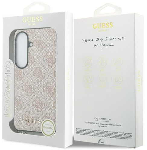 CG MOBILE Guess Klassischer Logo-Charme Hülle für Samsung Galaxy S26 (Rosa)