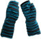 Vishes - alternative Bekleidung - bestickte Handstulpen aus Fleece mit Cutwork - Unikat