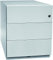 BISLEY Rollcontainer Note mit Griffleiste, 3 Universalschubladen, Metall, 645 Lichtgrau, 56.5 x 42 x 49.5 cm