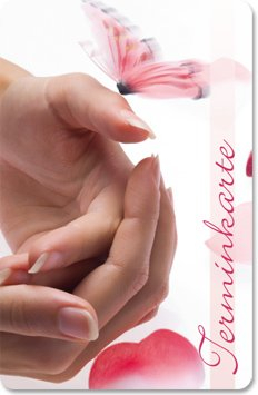 Terminkarten (100 Stück) für Wellness, Kosmetik, Ärzte, Nagelstudio - TerminkarteHarmonie