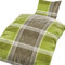 4tlg Microfaser Winter Bettwäsche Set Coral Fleece - Hochflour Nicky Teddy Plüsch 2X 135 x 200 cm + 2X 80 x 80 cm Mats Grün NEU mit RV