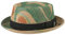 ReHats Berlin Cafe Pork Pie Hut Jutehut Kaffeehut Sommerhut Sonnenhut Porkpie Strandhut Strohhut (56 cm - Natur-grün)