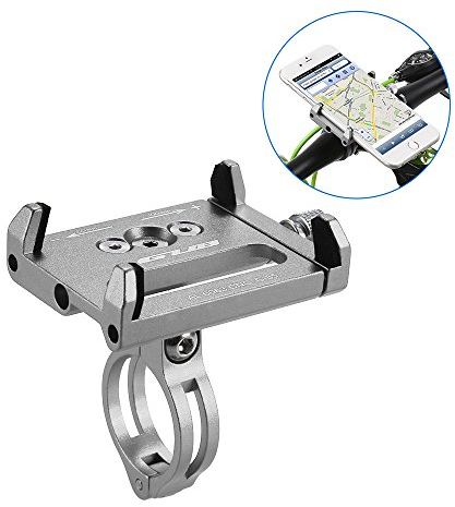 Lixada Universal-Handyhalterung für Fahrrad, verstellbar, für Handys und GPS-Geräte, others, silber