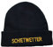 Maritime Strickmütze Mütze mit Schriftzug Schietwetter schwarz One Size