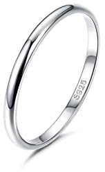 Gold Gala 925 Sterling Silber Band Ring Made in Italy