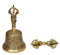 Dharma Store - Tibetische, buddhistische Meditationsglocke und Dorje Set
