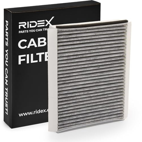 RIDEX 424I0225 Innenraumfilter Pollenfilter Aktivkohlefilter Höhe: 45 Breite: 183 Länge: 259 Kompatibel mit JAGUAR S-Type X200