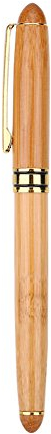 Hilitand Calligraphy Art Fountain Pen, Calligraphy Art Pen, Broad Nib Pen with Bamboo Handle Chisel-pointed Nib for Writing Gothic Arabic(0.7mm Nib ~2.9mm)/(1.5mm)