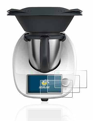 brotect Pellicola Protettiva Vetro per Vorwerk Thermomix TM6 Protezione Schermo (3 Pezzi) [Durezza Estrema 9H, Chiaro]