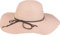 styleBREAKER Damen Strohhut mit schmalem Band und Schleife, Sonnenhut, Schlapphut, Sommerhut, Hut 04025012, Farbe:Rose