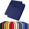 aqua-textil Viana Spannbettlaken Doppelpack 140x200-160x200 cm dunkel blau Baumwolle Spannbetttuch Jersey Laken