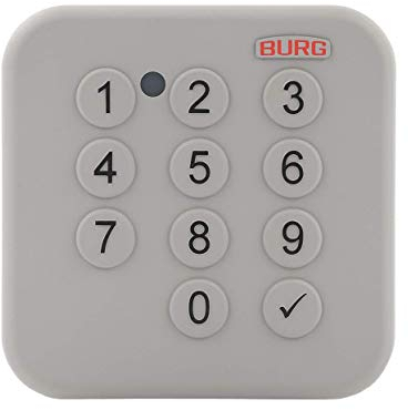 BURG Elektronisches Zahlenschloss Keypad Outdoor IP54 (Elektronikschloss, Codeschloss, Schrankschloss, Gartenschloss, Briefkastenschloss)