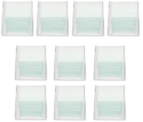 iplusmile 1000 Pcs Blank Microscope Slide Ground Edge Microscope Cover Glasses, Pre-Cleaned Microscope Slides Coverslips