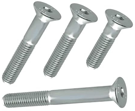 Senkkopfschrauben M6 mit Innensechskant, Stahl verzinkt, DIN 7991 (M6 x 40, 5 Stück)