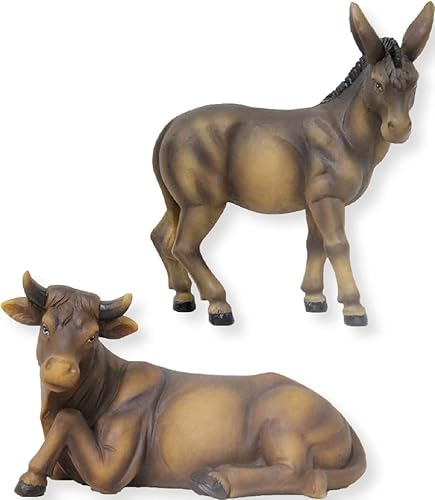 dekoprojekt Krippenfigur Ochs und Esel 10, cm