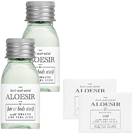 Hotel Set Aloesir Shampoo&Duschgel 31ml 100 Stk. und Seife 15g in Papier 100 Stk.