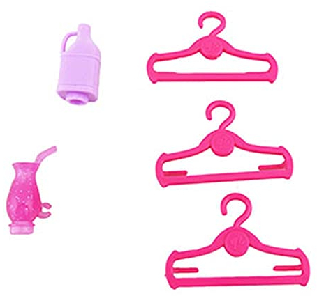 Ersatzteile f r Barbie Puppe Hello Dreamhouse - DPX21 ~ Ersatzb gel in Barbie-Gr e, rosa Getr nkegl ser und mehr