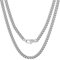 GAOHUI Herren halskette,316L edelstahl versilberte farbe,herren edelstahl cuban link chain,6/10/14mm breit,Länge 46/51/55/60cm,Bestes Geschenk für Männer für Männer(20in 10mm link)