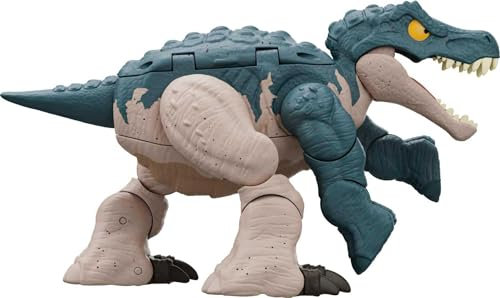 JURASSIC WORLD Fierce Changers Double Danger - Baryonyx und Parasaurolophus, 2-in-1-Verwandlungsspielzeug, für Kinder ab 6 Jahren, HLP09
