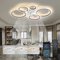 ycwdcz Lampadario Moderno Nero con Ventilatore da Soffitto Silenzioso Cerchio Ventilatore Soffitto con Luce e Telecomando Motore DC Reversibile Modalità Estate Inverno per Soggiorno Cucina, 100cm