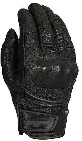 FURYGAN LR Jet Vented D3O - SCREENTOUCH - HANDFLÄCHE AUS 100% Ziegenleder - LEIGHT MOTORRADHANDSCHUHE FÜR Herren - D3O-MITTELHANDKNOCHEN Schutz - Adventure Touring URBAN